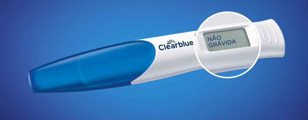 Teste de gravidez Clearblue Digital com indicador de semanas